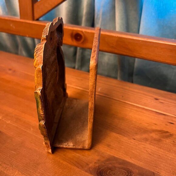 Vintage  napkin letter holder With "Give Us This Day Our Daily Bread" Engraving - Picture 3 of 8